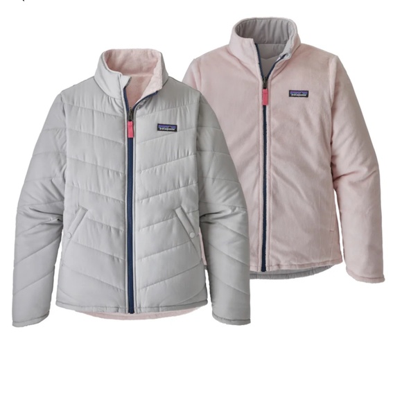 Patagonia Girls Reversible Snow Flower Jacket - Picture 1 of 5